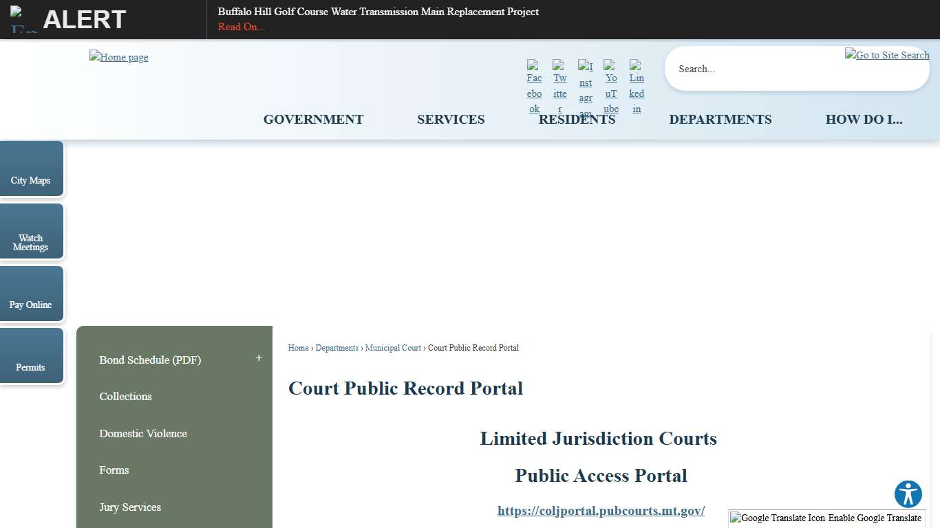 Court Public Record Portal | Kalispell, MT